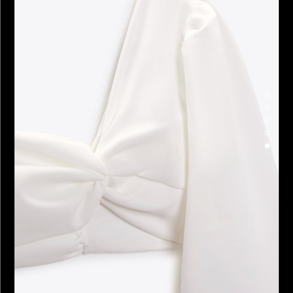 Zara one shoulder white top - Picture 4 of 4